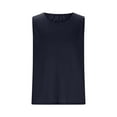 thumbnail image 3 of Stamzod Sleeveless Shirts for Men Solid Color Summer Basic Tank Top Men Casual Muscle Sports Tank Tops Navy M, 3 of 6