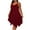 Wine, variant on Zpanxa Women's Summer Sleeveless Round Neck Dress Asymmetrical Hem Loose Fit Comfortable Boho Dress