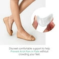 thumbnail image 4 of Transparent Adhesive Arch Pad Arch Support 6 Pairs Gel Insole for Flat Foot Women & Men, Adhesive Foot Insert for Shoes, Sandals, Flip Flops Plantar Fasciitis, 4 of 9