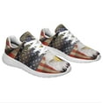 thumbnail image 6 of American Eagle Shoes Patriotic Print Sneakers Lightweight Comfortable Running Shoes for Men Women White Size 12, 6 of 7