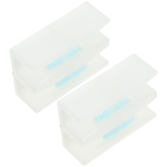 2pcs Sliding Door Guide Wheels and Bottom Track for Frameless Glass Shower Doors Pulley System