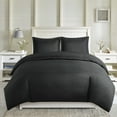 thumbnail image 6 of Home Essence Stain Release Reversible 3 Piece Duvet Cover Set, King/Cal King, Solid Black, 6 of 12
