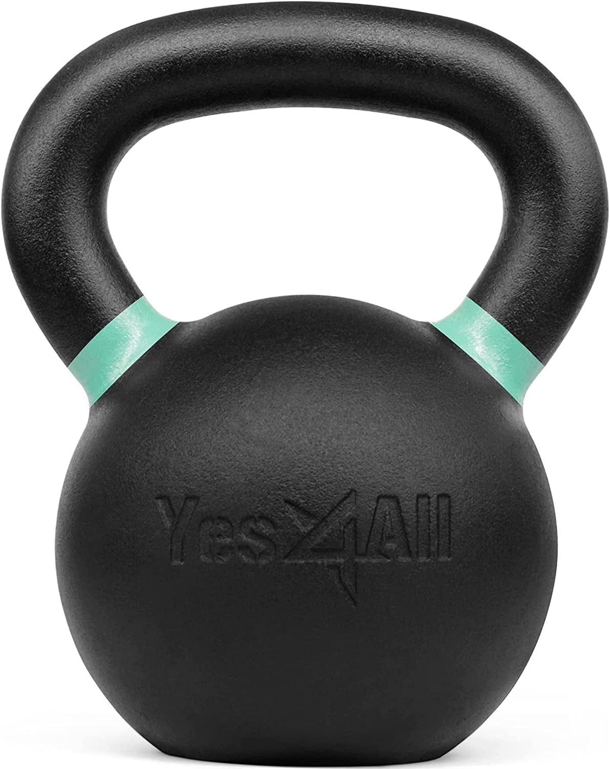 Yes4All 24kg Cast Iron Grip Kettlebell, Heavy Weights