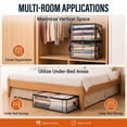 thumbnail image 3 of Storage Box with Lid Large White PVC Clear Storage Bin High Capacity Organizer for Home, Camping, Travel, Attic and Moving S 1PC, 3 of 8