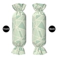 thumbnail image 4 of Candy Pillow With Pillow Core 24.6×9.8in Durable Cord Opening And Closing Design Waterproof And Easy To Install Palegreen Geometric Lines_1, 4 of 8