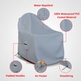 thumbnail image 4 of Covers & all Adirondack Chair Cover, 18 Oz Heavy Duty Waterproof UV & Weather Resistant All Season Protector, Outdoor Furniture Cover with Air Vents & Drawstrings (40" W x 37" D x 36" H, Gray), 4 of 6