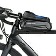 thumbnail image 2 of Bolsa de bicicleta Bolsas impermeables para montaje de teléfono de bicicleta, bolsa de tubo superior con marco frontal con pantalla táctil, funda de soporte para teléfono, bolsa de almacenamiento de h, 2 of 7