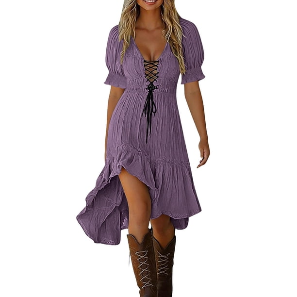 Vestido de Verano para las Mujeres de la Playa de Color Sólido sin Mangas Hueco Vestido de Playa Midi, Vestido de Fiesta para las Mujeres Estilo de Vacaciones