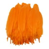 50 Pieces Natural Goose Feather 5-8 inches for DIY Craft, Decoration of Clothing Orange