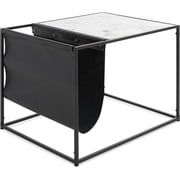 ClickDecor Wilson Magazine Storage End Table Marble Print