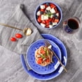 thumbnail image 2 of Open Box Stone Lain Constance 16-Piece Dinnerware Set Porcelain, Blue, 2 of 7