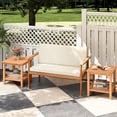 thumbnail image 2 of Gymax 2PCS 2-Tier Patio Acacia Wood Side Table w/ Slatted Tabletop Storage Shelf, 2 of 10