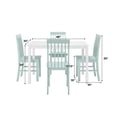 thumbnail image 3 of Pemberly Row 5-Piece Modern Wood Dining Set in White and Gray, 3 of 9
