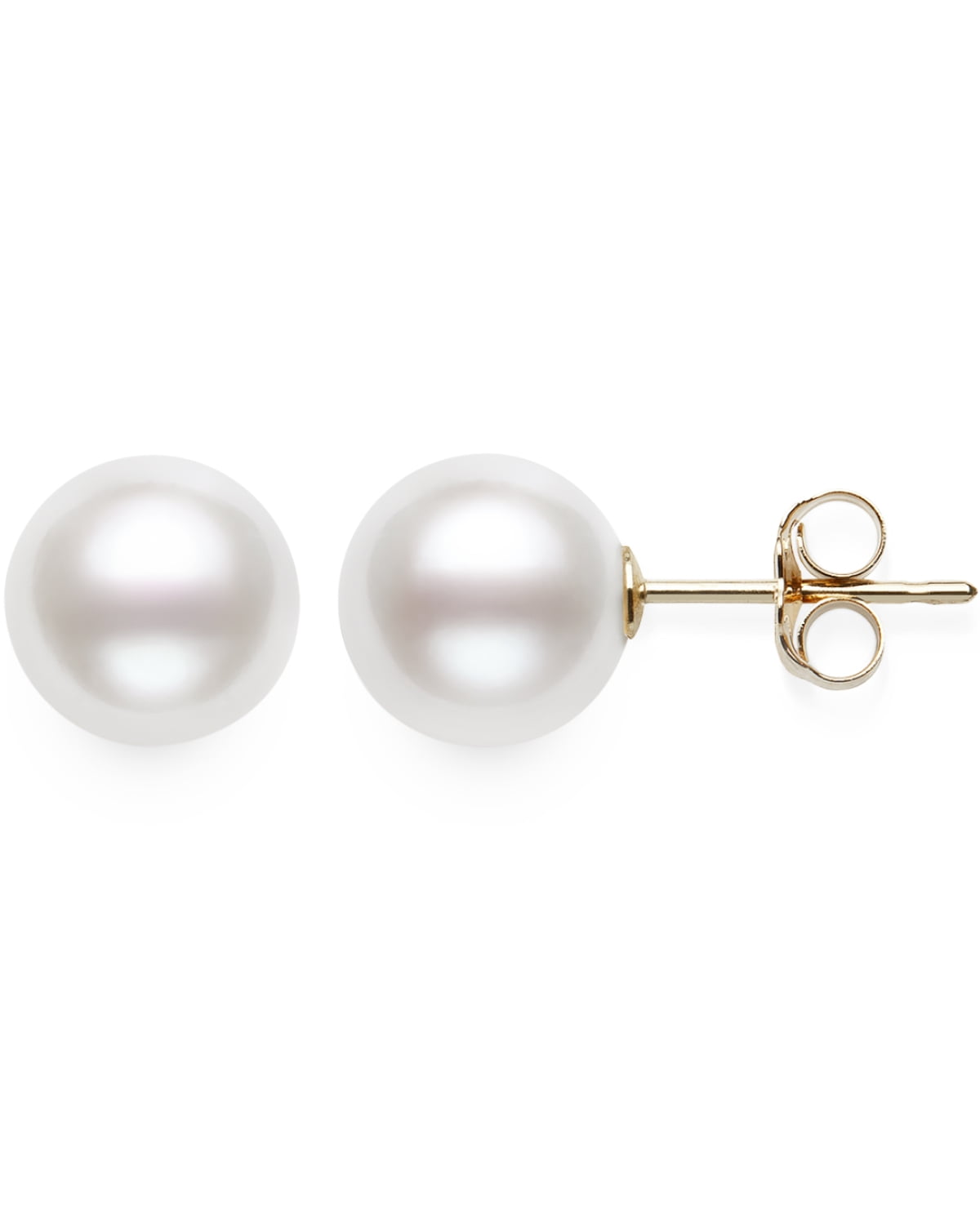 Women Jewelry 14k Gold Cultured Freshwater Pearl Studs Screw Back