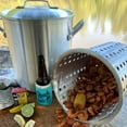thumbnail image 3 of Bayou Classic 25-Quart Shrimp Boil Stockpot with Perforated Basket, Domed Vented Lid, Heavy Riveted Handles, 3 of 5