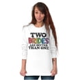 thumbnail image 5 of Two Brides Better Than One LGBT Pride Women's Long Sleeve T Shirt Brisco Brands S, 5 of 6