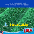 thumbnail image 5 of LOLA Heavy Duty Scrub Sponges, 24 Pack, "Made in USA", Superior Sponge Lasts up to 4X Longer, Reusable Long Lasting, Next Generation Cleaning, 5 of 7