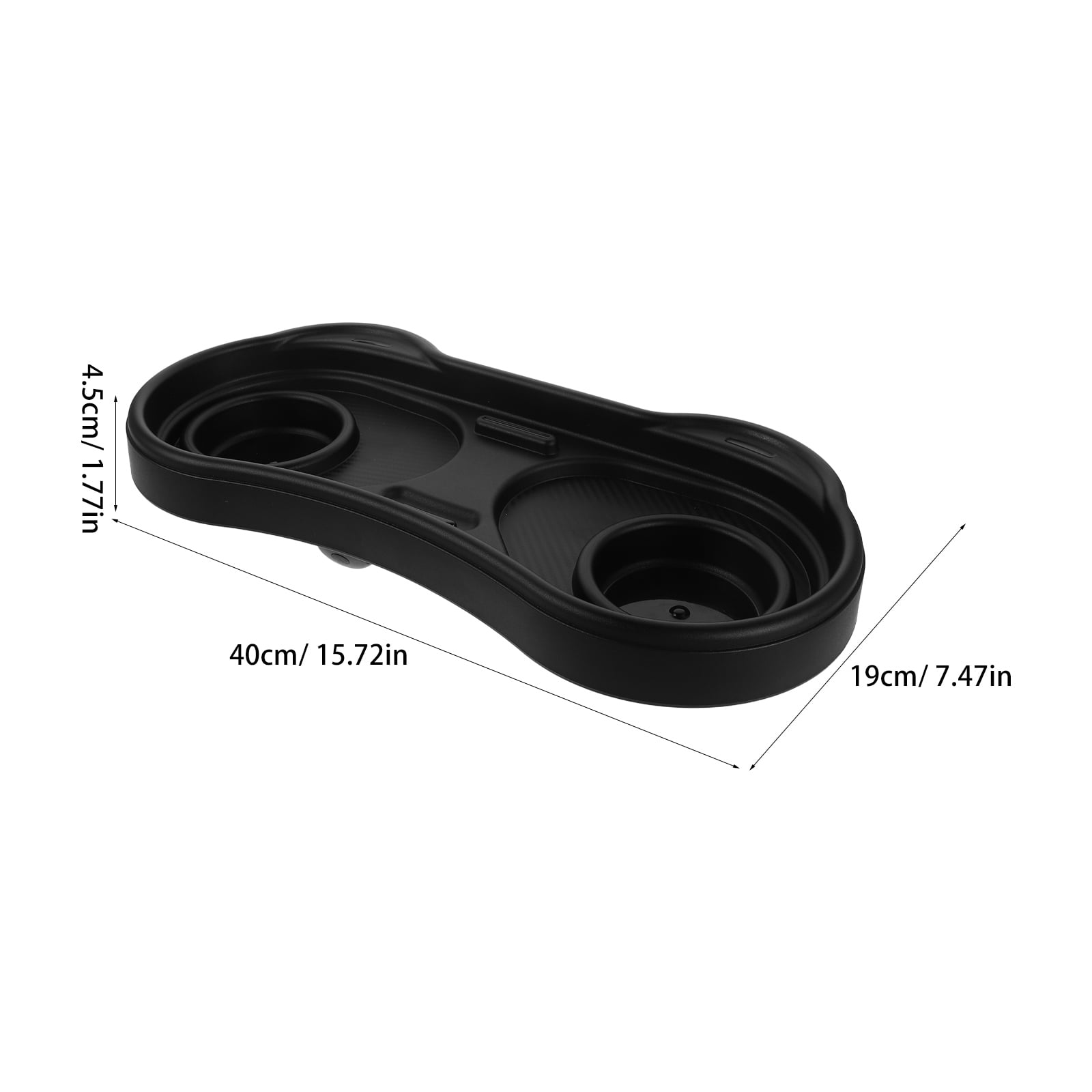 OUNONA ABS Stroller Tray Lock, Black, Adorable Panda Design, Kids Travel and Toy Holder Accessory