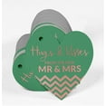 thumbnail image 3 of Inkdotpot Rose Gold Foil Paper Hang Tag Hugs & Kisses From The Wedding Favor Tag 50 Pieces, 3 of 6