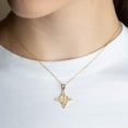 thumbnail image 2 of 10k White Gold Irish Celtic Cross Trinity Knot Pendant / Necklace (16 Inches), 2 of 3