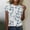 Light Blue, variant on Women's Tops Under $10 Free Shipping Summer Short Sleeve Print Short Sleeve V-Neck Blouses