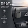 thumbnail image 4 of Neoargh 2 Pack Faux Leather Car Cup Holder Organizer, Drink Cupholder for Back Seat, Car Side Door, Headrest, Extra Automotive Cup Holders for Water Bottles, Tumblers & Coffee Mugs, 4 of 6