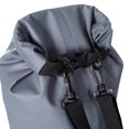 thumbnail image 4 of Mochila Bolsa seca impermeable 10L kusrkot para playa kayak canoa pesca camping senderismo Gris, 4 of 7