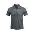 thumbnail image 2 of NuoCaiYun Mens Work Shirts Moisture Wicking Short Sleeve Tshirt Quick Dry Athletic Golf Shirts Summer Solid Color Workout Tee Shirt, 2 of 6