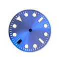 thumbnail image 1 of WANGQ 29MM Watch Dial Green Luminous for NH35 Movement Modified Date at 9 O'clock Watch Face Replacement Dials Spare Part, 1 of 3