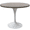 Gray, variant on LeisureMod Verve 36" Round Dining Table, Mid-Century Modern MDF Top Dining Table with White Stainless Steel Pedestal Table Base for Kitchen and Dining Room, Black