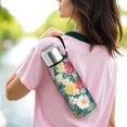 thumbnail image 6 of 20 Oz Pioneer Flower Coffee Tumbler Double Wall Insulated Stainless Steel Water Bottle | Metal Reusable Thermoses Flask with Cup Cap | Leak & Sweat Proof with Anti-Dust Lid, 6 of 7