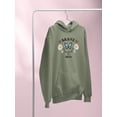 thumbnail image 3 of Wild Butterflies And Daisies Hoodie Women -Image by Shutterstock, Female Large, 3 of 4