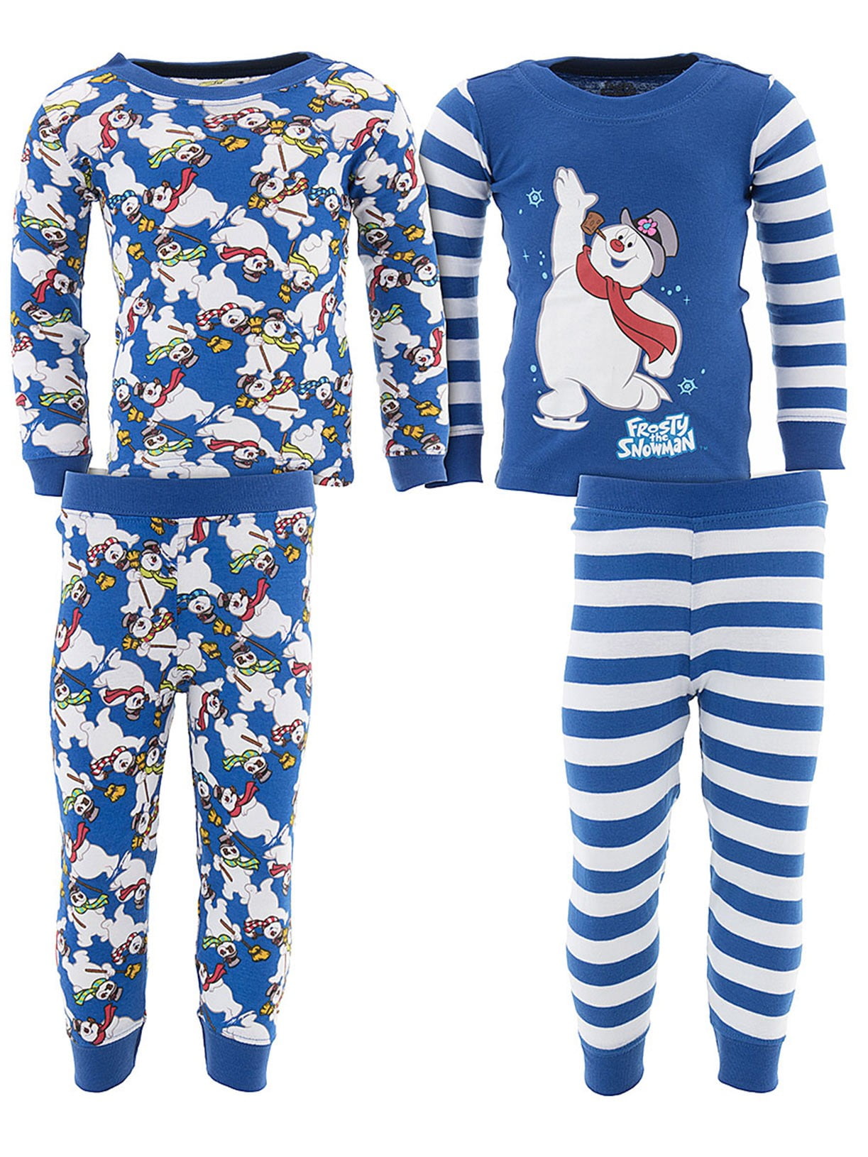 Intimo Kids Frosty The Snowman 4 Piece Pajama Set - Walmart.com