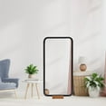 thumbnail image 4 of QUMIIRITY Floor Mirror Stand Base Only 1Pcs in Teak Wood for Anti-Slip Stability, 4 of 6