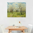 thumbnail image 2 of Nawypu  Framed Wall Art of The White Orchard Famous Oil Paintings Reproduction Abstract Canvas Prints for Home Living Room Decorations, 2 of 4