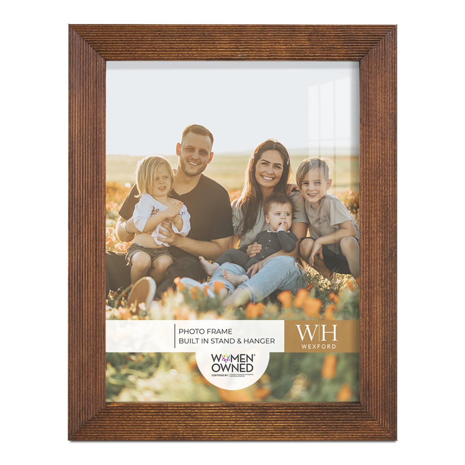 Traditional Walnut Tone Picture Frame, 6 x 8