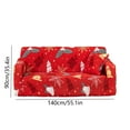 thumbnail image 3 of Christmas Sofa Cover, Santa Claus Slipcover, Festive Red Elastic Couch Protector for Living Room, Machine Washable Polyester Stretchable Printed Sofa Slip Cover, 3 of 8