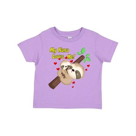 

Inktastic My Nana Loves Me Gift Toddler Boy or Toddler Girl T-Shirt