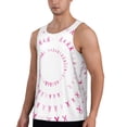 thumbnail image 2 of Easygdp Breast Cancer Awareness (4) Men's Tank Top, Sleeveless Muscle T Shirts, Breathable, Quick-Dry, Loose for Gym, Running, Fitness - X-Large, 2 of 9