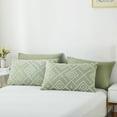 thumbnail image 5 of Nayoroom Boho 3-Pieces Green Geometric Comforter Bedding Sets, Queen, 5 of 5