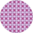 thumbnail image 1 of Ahgly Company Machine Washable Indoor Round Transitional Blossom Pink Area Rugs, 3' Round, 1 of 7