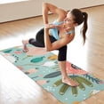 thumbnail image 6 of Pastel Pioneer Flower Pattern Hot Yoga Mat Towel Non Slip for Hot Yoga - Quick-Drying Yoga Mat Cover with 4 Corner Pockets with Travel Bag - Hot Yoga Towel Non Slip 74"x26", 6 of 6