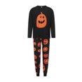 thumbnail image 4 of Pijamas familiares a juego para Halloween, peleles para bebé/ropa para perro/camisetas de manga larga y pantalones con estampado de calabaza., 4 of 9