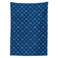 thumbnail image 2 of Abstract Tablecloth, Cosmos Planets Along Constellation Stars Galaxy Planetary Circles Fantasy, Rectangle Satin Table Cover for Dining Room and Kitchen, 60" X 84", Violet Blue Mustard, by Ambesonne, 2 of 2