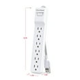 thumbnail image 6 of CyberPower B602BRD Surge Protector Power Strip, 6 Outlets, 500 Joules, 2 ft Cord, White, 6 of 8
