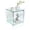Light-Green, variant on 2 Tier Clear Acrylic End Side Table Bedside Table Nightstand Open Storage for Living Room Bedroom, Orange Color