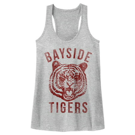 SAVED BY THE BELL-BAYSIDE-GRAY HEATHER LADIES RACERBACK-M