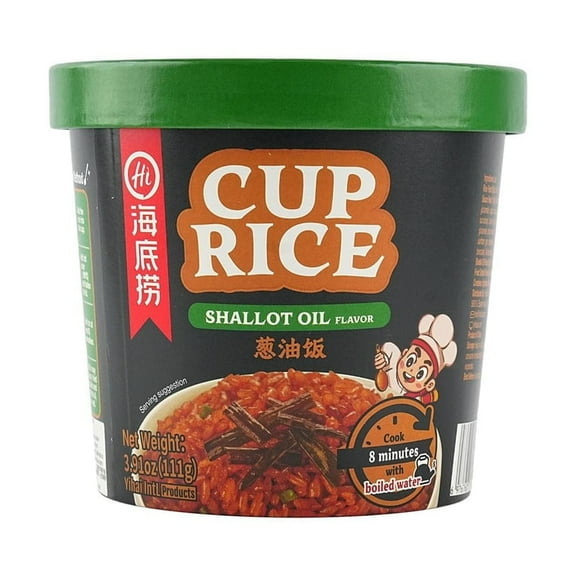 Haidilao Cup Rice-Shallot Oil Flavor 3.92 oz