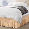 thumbnail image 1 of Faldón de cama Utopia Bedding Queen, 40 cm, microfibra, color beige, 1 of 7
