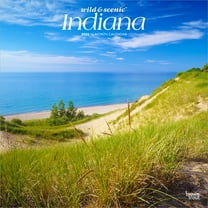 Indiana Wild & Scenic | 2026 12x24" (Hanging) Wall Calendar | Plastic-Free
